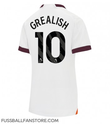 Manchester City Jack Grealish #10 Replik Auswärtstrikot Damen 2023-24 Kurzarm
